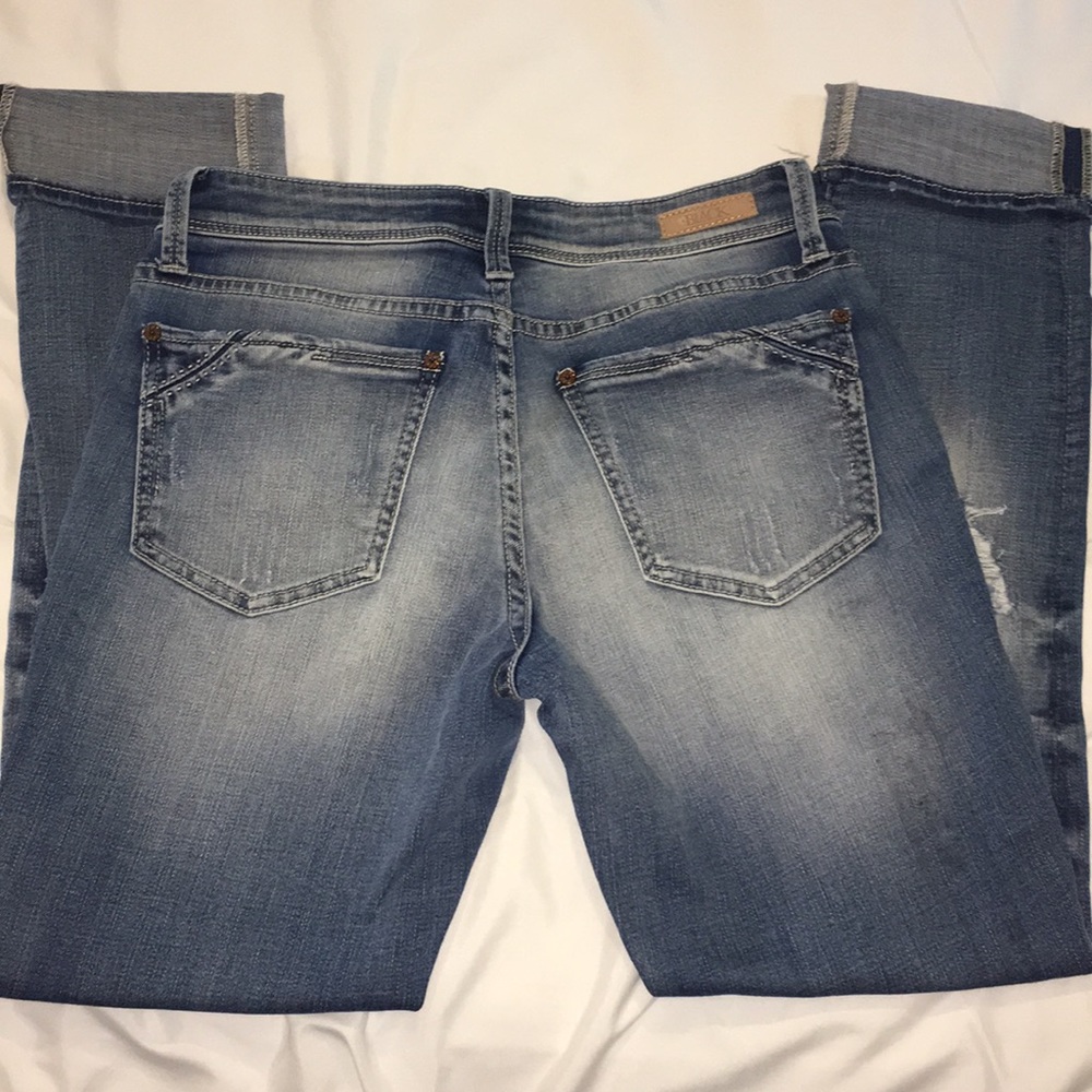 Buckle Black ankle straight jean